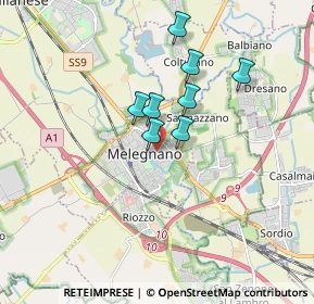 Mappa Via Sangregorio Galli, 20077 Melegnano MI, Italia (2.41333)