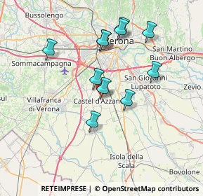 Mappa Via Papa Giovanni XXIII, 37060 Castel d'Azzano VR, Italia (6.62273)