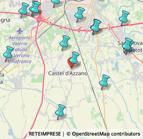 Mappa Via Papa Giovanni XXIII, 37060 Castel d'Azzano VR, Italia (6.2125)