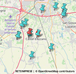 Mappa Via Papa Giovanni XXIII, 37060 Castel d'Azzano VR, Italia (4.13733)