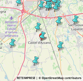 Mappa Via Papa Giovanni XXIII, 37060 Castel d'Azzano VR, Italia (6.014)