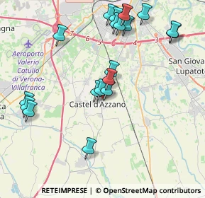 Mappa Via Papa Giovanni XXIII, 37060 Castel d'Azzano VR, Italia (4.408)
