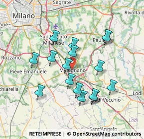 Mappa Via Giuseppina Biggiogero, 20077 Melegnano MI, Italia (6.65625)