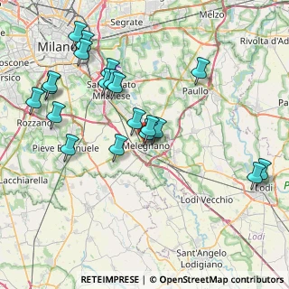 Mappa Via Giuseppina Biggiogero, 20077 Melegnano MI, Italia (8.6765)