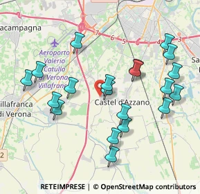 Mappa Via Giovanni dalle Case, 37060 Castel d'Azzano VR, Italia (4.0355)
