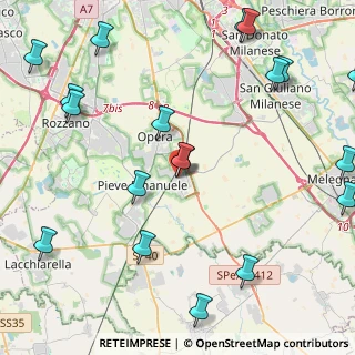 Mappa Via Martiri della Libertà, 20085 Locate di Triulzi MI, Italia (6.005)