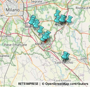 Mappa SS 9 Via Emilia, 20077 Melegnano MI, Italia (6.62529)