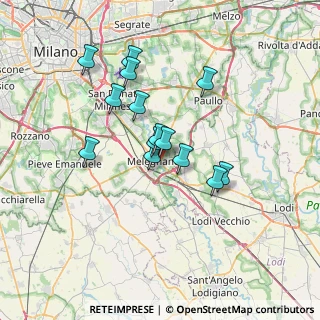 Mappa Via Benedetto Croce, 20077 Melegnano MI, Italia (5.63286)