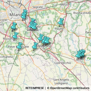 Mappa Via Benedetto Croce, 20077 Melegnano MI, Italia (9.041)