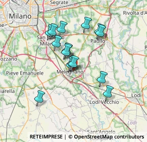 Mappa Via Benedetto Croce, 20077 Melegnano MI, Italia (5.84)