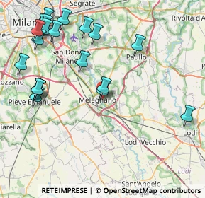 Mappa Via Benedetto Croce, 20077 Melegnano MI, Italia (10.1355)