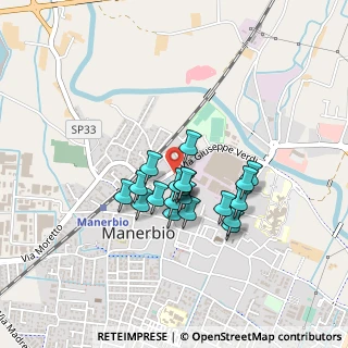 Mappa Via Giuseppe Verdi, 25025 Manerbio BS, Italia (0.323)