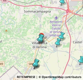 Mappa 37069 Villafranca di Verona VR, Italia (5.73333)