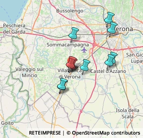 Mappa 37069 Villafranca di Verona VR, Italia (5.22667)