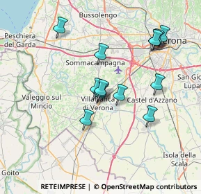 Mappa 37069 Villafranca di Verona VR, Italia (6.42143)