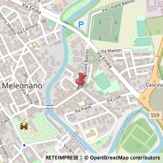 Mappa Via Giuseppe Dezza, 83, 20077 Melegnano, Milano (Lombardia)