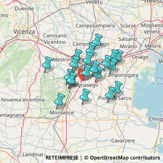 Mappa Via t. Tasso, 35020 Albignasego PD, Italia (9.8365)