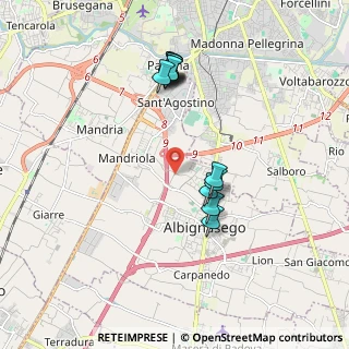 Mappa Via t. Tasso, 35020 Albignasego PD, Italia (1.7725)