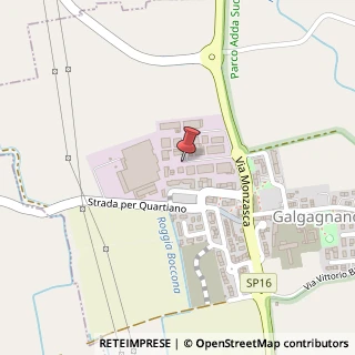 Mappa Via giuseppe curioni, 26832 Galgagnano, Lodi (Lombardia)