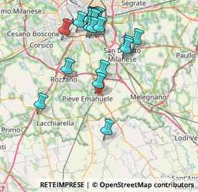 Mappa 20085 Locate di Triulzi MI, Italia (8.5525)