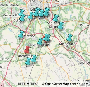 Mappa 20085 Locate di Triulzi MI, Italia (7.7725)