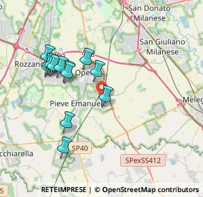 Mappa 20085 Locate di Triulzi MI, Italia (3.61615)