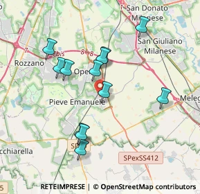 Mappa 20085 Locate di Triulzi MI, Italia (3.46667)