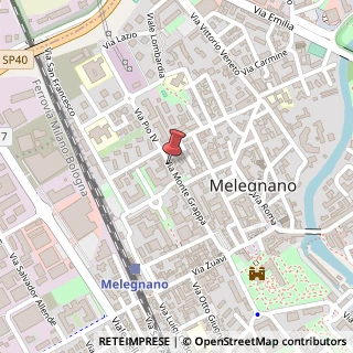 Mappa Via Monte Grappa, 73, 20077 Melegnano, Milano (Lombardia)