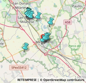 Mappa Via Monte Grappa, 20077 Melegnano MI, Italia (3.498)