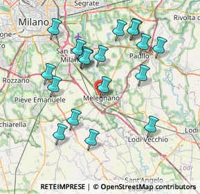 Mappa Via Monte Grappa, 20077 Melegnano MI, Italia (7.61842)