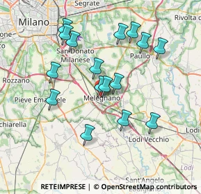 Mappa Via Monte Grappa, 20077 Melegnano MI, Italia (6.99313)