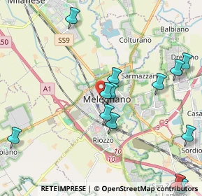 Mappa Via Monte Grappa, 20077 Melegnano MI, Italia (2.61786)