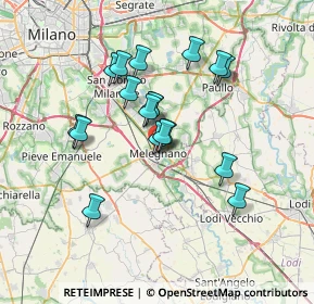 Mappa Via Solferino, 20077 Melegnano MI, Italia (5.95833)