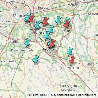 Mappa Via Solferino, 20077 Melegnano MI, Italia (6.75)