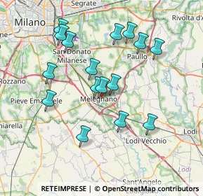 Mappa Largo Crocetta San Carlo, 20077 Melegnano MI, Italia (7.05938)