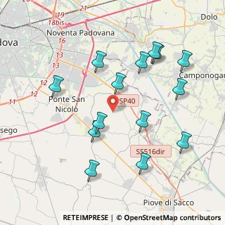 Mappa Via Granzetta, 35020 Saonara PD, Italia (4.12714)