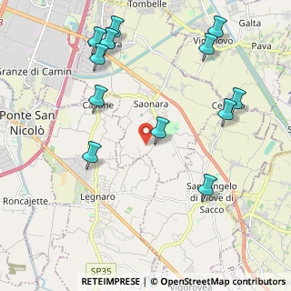 Mappa Via Granzetta, 35020 Saonara PD, Italia (2.4675)