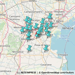 Mappa Via Granzetta, 35020 Saonara PD, Italia (10.3485)