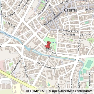 Mappa Via G. Zaninelli, 1, 26013 Crema, Cremona (Lombardia)