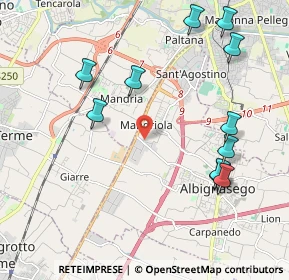 Mappa Via Ragusa, 35020 Albignasego PD, Italia (2.34273)