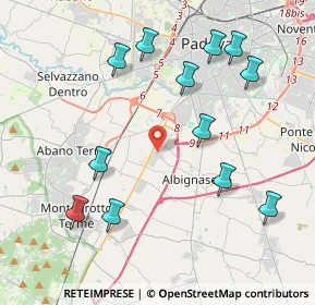 Mappa Via Ragusa, 35020 Albignasego PD, Italia (4.46333)
