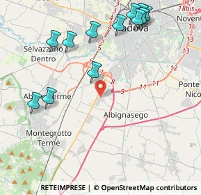 Mappa Via Ragusa, 35020 Albignasego PD, Italia (5.0125)