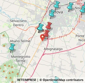 Mappa Via Ragusa, 35020 Albignasego PD, Italia (5.07)