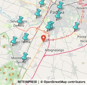 Mappa Via Ragusa, 35020 Albignasego PD, Italia (4.90833)
