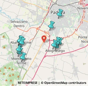 Mappa Via Ragusa, 35020 Albignasego PD, Italia (3.74833)