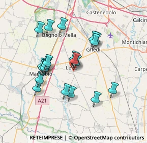 Mappa Via Tomasoni A., 25024 Leno BS, Italia (6.5595)