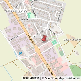 Mappa Strada Statale 230 Via Vercelli, 16, 13030 Caresanablot, Vercelli (Piemonte)