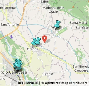 Mappa Strada per Ozegna, 10011 Agliè TO, Italia (2.73833)