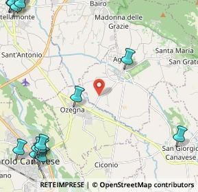 Mappa Strada per Ozegna, 10011 Agliè TO, Italia (3.73333)