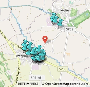 Mappa Strada per Ozegna, 10011 Agliè TO, Italia (0.88846)